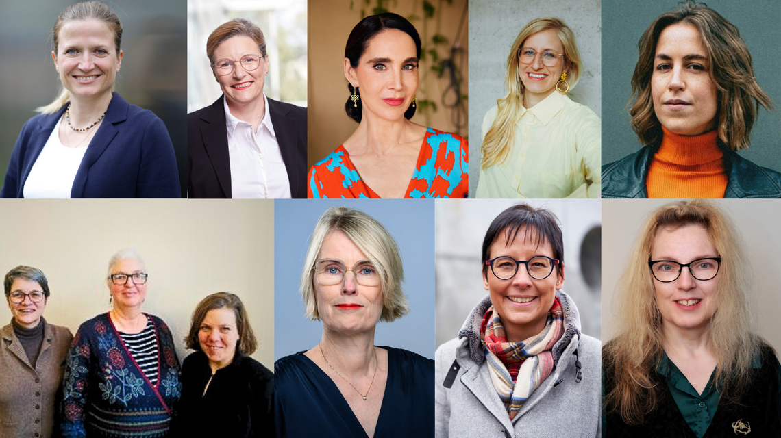 v.l.n.r.: © GSCN / Arne Sattler © Jenny Evers © GABO © Linda Böse © Charlot van Heeswijk © LakoF Geschäftsstelle © KHSB © Anne Barth ©SPB_Pedro Bacerra 