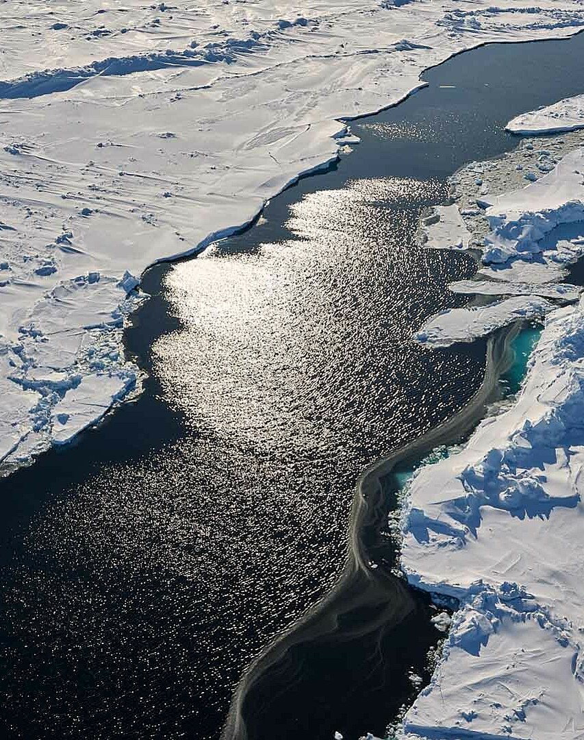  The Eternal Ice is melting: ice channel in the northern Arctic Ocean, Brain City Berlin